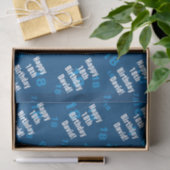 Verjaardagswens met leeftijd en naam tissuepapier (Geschenk)