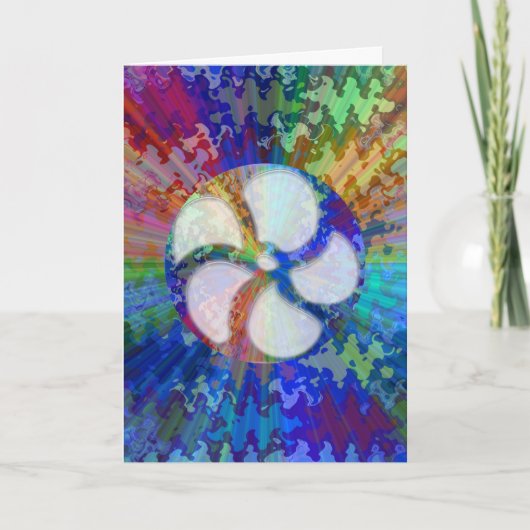 Verjaardagswens - mooi van binnen Print tekst scri Kaart (Voorkant)