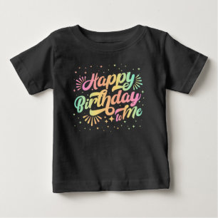 Verjaardagswens voor mij Regenboog Typografie