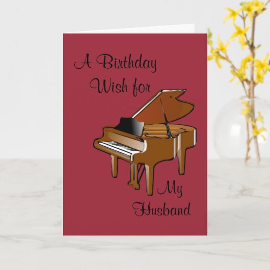 Verjaardagswens voor mijn man kaart (Gele Bloem)