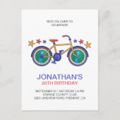 Verjaardagswens voor wielrenner op maat briefkaart (Voorkant)