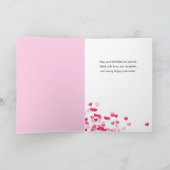 Verjaardagswensen 17 baljurk roze jurk  kaart (Binnen)