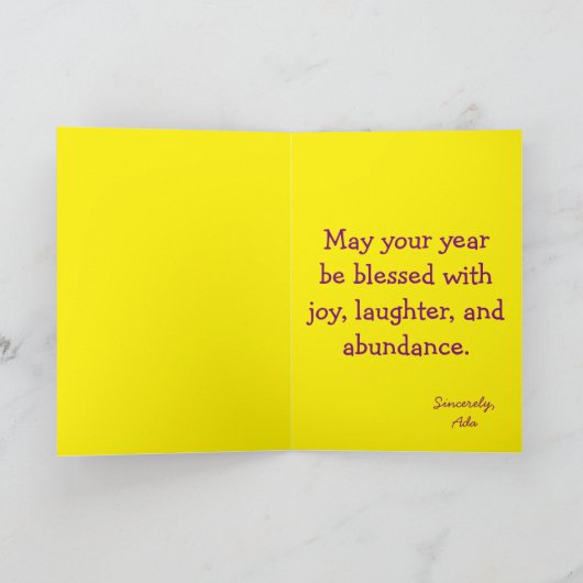 Verjaardagswensen Afrikaans meisje  Feestdagen Kaart (Binnen)