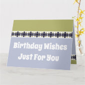 Verjaardagswensen alleen voor jou kaart (Gele Bloem)