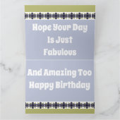 Verjaardagswensen alleen voor jou kaart (Binnen)