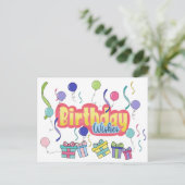 Verjaardagswensen Ansichtkaart Briefkaart (Staand voorkant)
