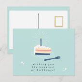 Verjaardagswensen Ansichtkaart Briefkaart (Voorkant / Achterkant)