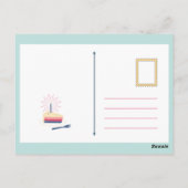 Verjaardagswensen Ansichtkaart Briefkaart (Achterkant)