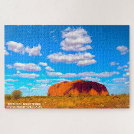 Verjaardagswensen Ayers Rock Australië Legpuzzel