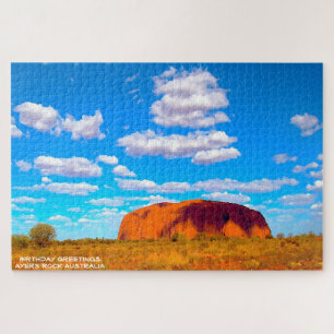 Verjaardagswensen Ayers Rock Australië Legpuzzel