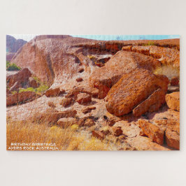 Verjaardagswensen Ayers Rock Australië Legpuzzel