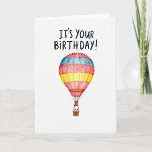 Verjaardagswensen Ballonkaart Kaart