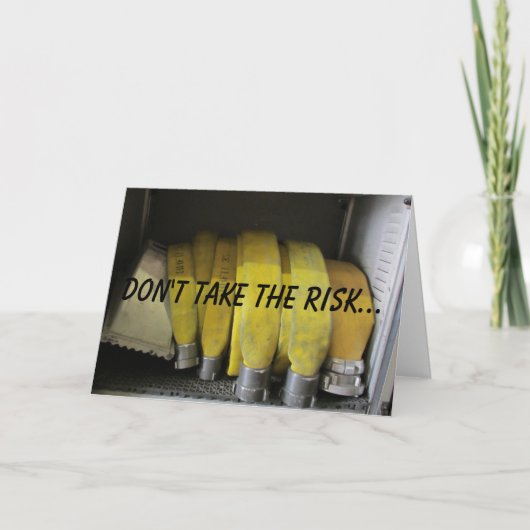 Verjaardagswensen brandweerman kaart (Voorkant)