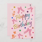 Verjaardagswensen Briefkaart (Voorkant / Achterkant)