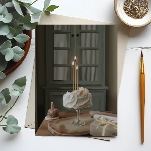 Verjaardagswensen | Cake Painting Verjaardag Kaart