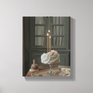 Verjaardagswensen   Cake schilderen Canvas Afdruk