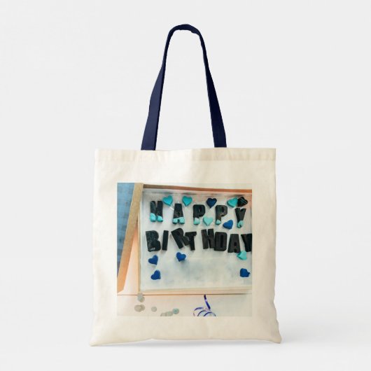 Verjaardagswensen Canvas tas (Achterkant)