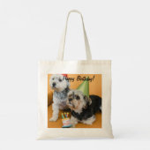 Verjaardagswensen Canvas tas (Achterkant)