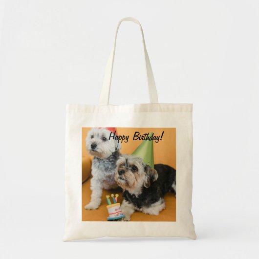 Verjaardagswensen Canvas tas (Voorkant)