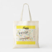 Verjaardagswensen Canvas tas (Achterkant)