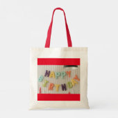 Verjaardagswensen Canvas tas (Achterkant)