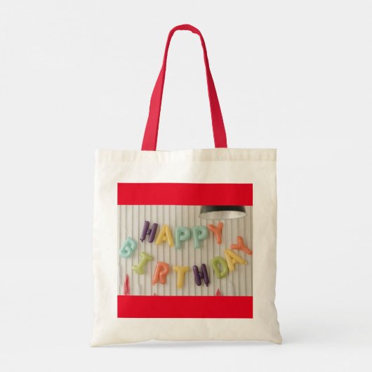 Verjaardagswensen Canvas tas (Achterkant)