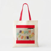 Verjaardagswensen Canvas tas (Voorkant)