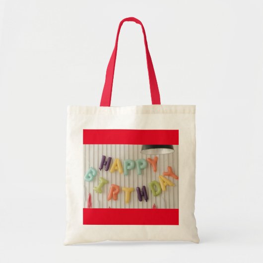 Verjaardagswensen Canvas tas (Voorkant)
