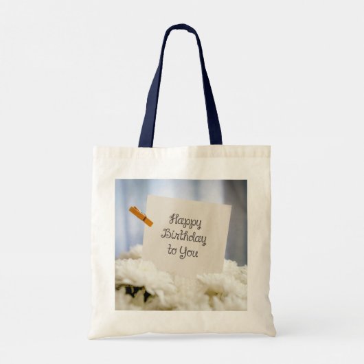 Verjaardagswensen Canvas tas (Achterkant)