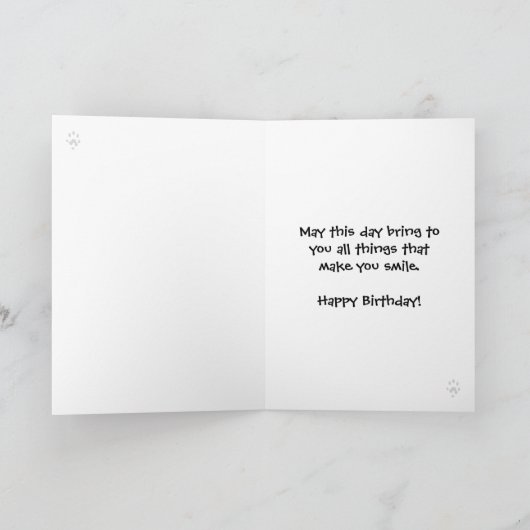 Verjaardagswensen Ferrety Kaart (Binnen)