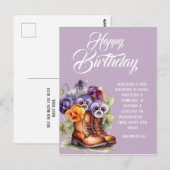 Verjaardagswensen Filippenzen 4:8 Christelijk Briefkaart (Voorkant / Achterkant)