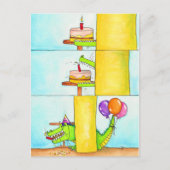 Verjaardagswensen Gator Briefkaart (Voorkant)