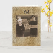 Verjaardagswensen Italiaanse maffia Kaart (Gele Bloem)