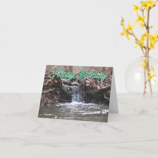 Verjaardagswensen Kaart (Gele Bloem)