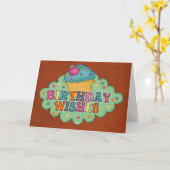 verjaardagswensen kaart (Gele Bloem)