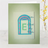 Verjaardagswensen Kaart Letters  (Gele Bloem)