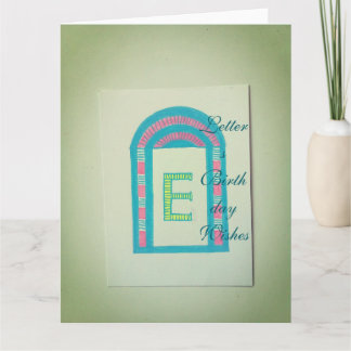 Verjaardagswensen Kaart Letters 