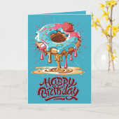 Verjaardagswensen met kleurplaat voor geliefde' kaart (Gele Bloem)