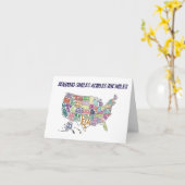 VERJAARDAGSWENSEN OVER DE MIJLEN STUREN KAART (Gele Bloem)