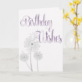 Verjaardagswensen Paardenbloem Kaart (Gele Bloem)