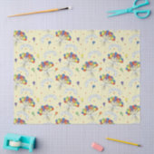 Verjaardagswensen - Pastel Gele Tissuepapier (Craft)