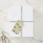 Verjaardagswensen - Pastelgeel Cadeaulabel (Met Touw)