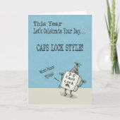 Verjaardagswensen, Petten Lock Style Kaart (Voorkant)