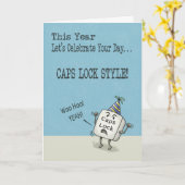 Verjaardagswensen, Petten Lock Style Kaart (Gele Bloem)