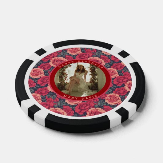 Verjaardagswensen Poker Chips (Enkel)