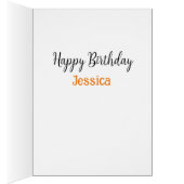 Verjaardagswensen & Pompoen Spice Kisses Kaart (Binnen (Rechts))