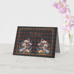 Verjaardagswensen Quebec Provinciale Tartan Kaart