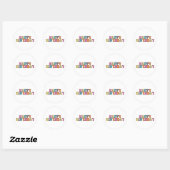 Verjaardagswensen Ronde Sticker (Vel)