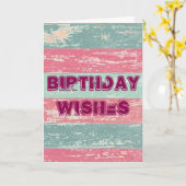 Verjaardagswensen Rustic Fence Kaart (Gele Bloem)