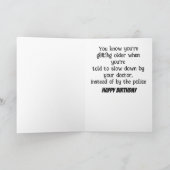 VERJAARDAGSWENSEN VAN COMEDISCHE KABOUTER KAART (Binnen)